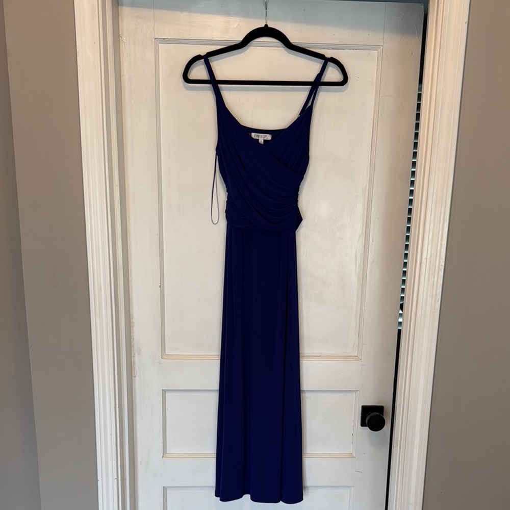 Elegant Blue Dress Jeniffer Lopez